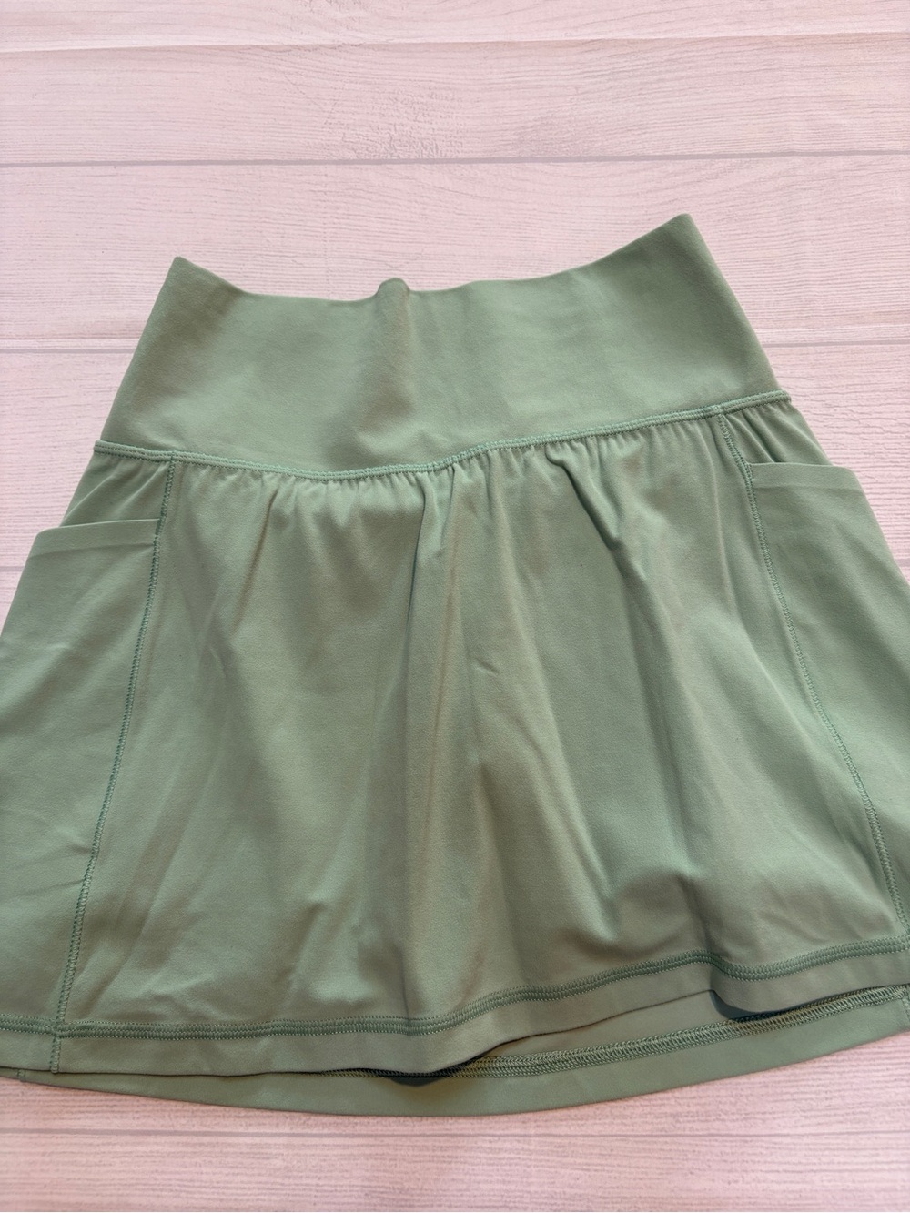Athleta Sage Green Salutation Stash Skort